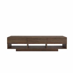 72-Inch Tv Stand With 3-Drawers, Walnut