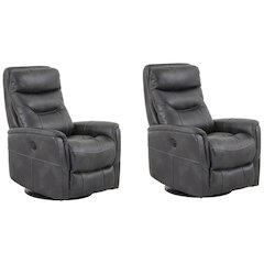 Flint Recliner Nursery Glider Set – Elegant Boucle Chairs for Comfort