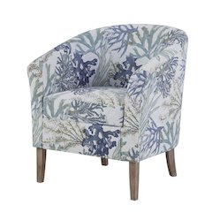 Oceanside Armchair with Fabric Upholstery and Wooden Frame for Stylish Comfort