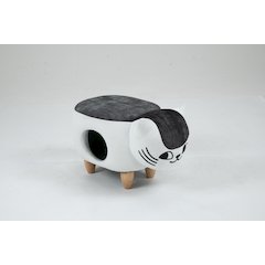 Home 2 Offie Cat Condo Pet House Storage Ottoman