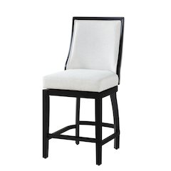 Home 2 Office 24" Katherine Swivel Barstool with Black wood finish