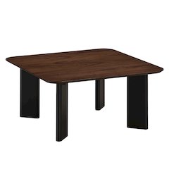 Joss Square Shape Modern Wood Coffee Table in Walnut