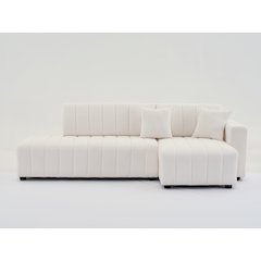 Nargis Lamb Wool Sectional Sofa With Chaise