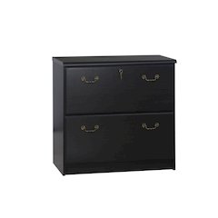 Transitional Wood Lateral File Cabinet in Espresso
