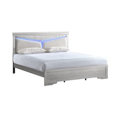 Glory Furniture Lorana Queen Bed, Silver Champagne Color