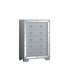 Glory Furniture Murry Chest, Silver Color