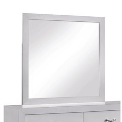 Glory Furniture Moreland Mirror, Sparkling White