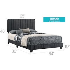 Glory Furniture Lodi King Bed in Black Color