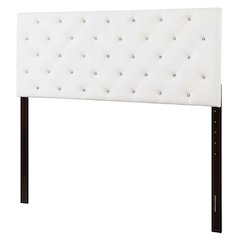 White King Headboard with Casual Design and Durable Frame Construction