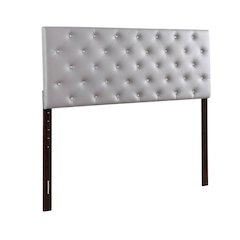 Light Gray King Headboard with Sturdy Frame Construction and Casual Design