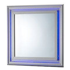 Glory Furniture Lorana Mirror in Champagne Color