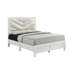 Glory Furniture Moreland Queen Bed, Sparkling White