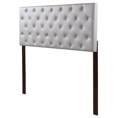 Light Gray Full Headboard with Casual Design and Sturdy Frame Construction
