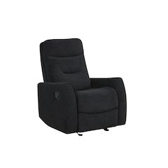 Glory Furniture Paterson Swivel Recliner, Black