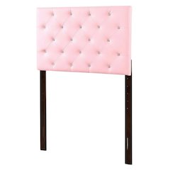 Pink Twin Headboard with Casual Style Frame Construction and Durable Design
