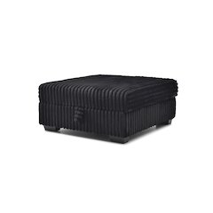 Teddy Ottoman - BLACK