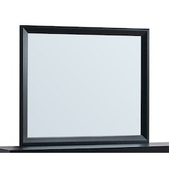 Decorative Wall Mirror, Rustic Framed Accent Mirror Living Room Bedroom, Black