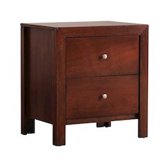 Cherry Night Stand with Dovetailed Drawers and Transitional Style