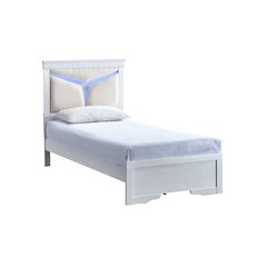Glory Furniture Lorana Twin Bed, Sparkling White Color