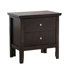 Espresso Nightstand with Transitional Design and Sturdy Construction