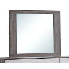 Glory Furniture Aberdeen Mirror, Gray/Oak
