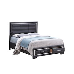 Glory Furniture Liverpool King Bed in Black Color