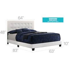 Glory Furniture Caldwell Full Bed in White Color