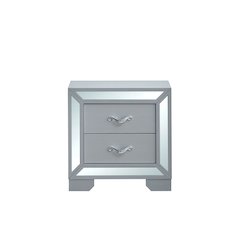 Glory Furniture Murry Nightstand, Silver Color