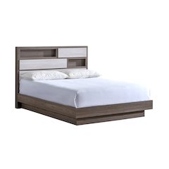 Glory Furniture Aberdeen King Bed, Gray/Oak