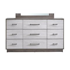 Glory Furniture Aberdeen Dresser, Gray/Oak