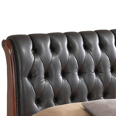 Glory Furniture LaVita King Storage Bed in Oak Color