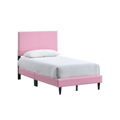 Baron Twin Platform Bed, Pink