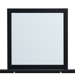 Glory Furniture Steeler Mirror, Black/Gold