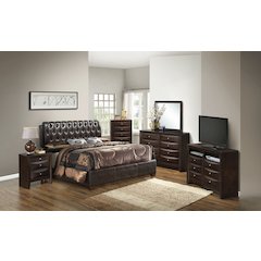 Glory Furniture Marilla Full Bed in Dark Brown Color