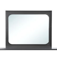 Glory Furniture Wave Mirror, Wenge