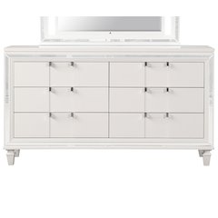 Glory Furniture Genoa Dresser, Sparkling White