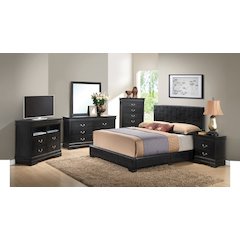 Glory Furniture Aaron Full Bed in Black Color