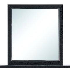Contemporary Livingston Frame Mirror, Black