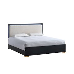 Glory Furniture Steeler Full Bed, Black/Gold