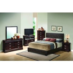 Glory Furniture Aaron Full Bed in Cappuccino Color