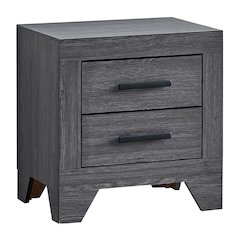 2-Drawer Nightstand with Dovetail Drawers, Modern Bedside Table for Bedroom