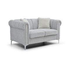 Glory Furniture Sammy Loveseat, Gray Color