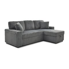 Connie Sofa Bed Chaise, Gray