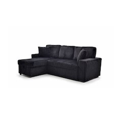 Connie Sofa Bed Chaise, Black