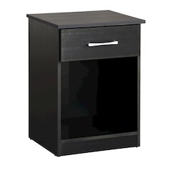 Glory Furniture Lindsey Nightstand in Black Color