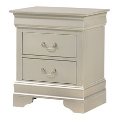 Glory Furniture LouisPhillipe Night Stand in Champagne Color