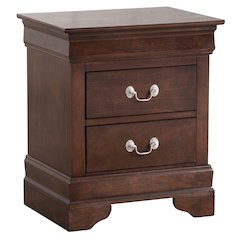 Glory Furniture LouisPhillipe Nightstand in Cappuccino Color