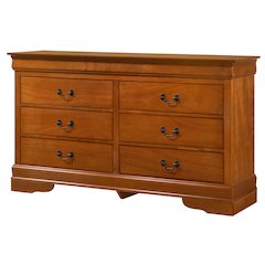Glory Furniture LouisPhillipe Dresser in Oak Color