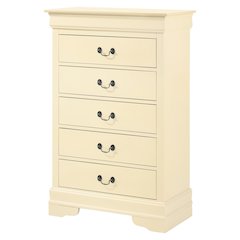 Glory Furniture LouisPhillipe Chest in Beige Color
