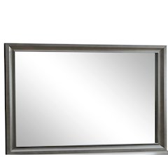 Glory Furniture Madrid Mirror in Gray Color